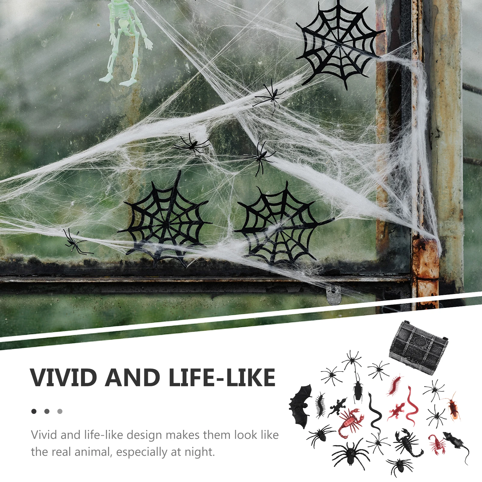 Gruselige Spinne, Tausendfüßler, Figuren, Festivalspielzeug, lebensechte Tiere, Party, Streich, Insekt