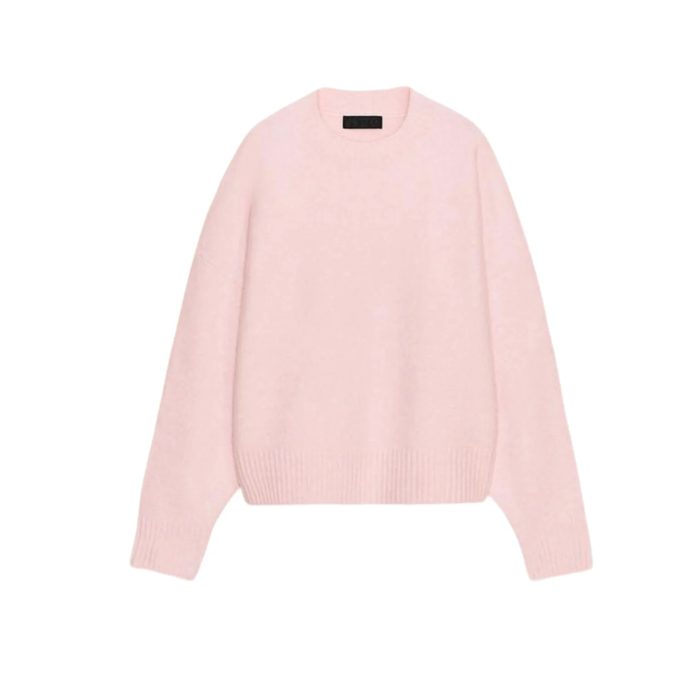 Morbido lavorato a maglia lungo Sve round Ne Pullover da donna Basic Sle Faion French Sle Fibra di poliestere Taglio dritto T-shirt