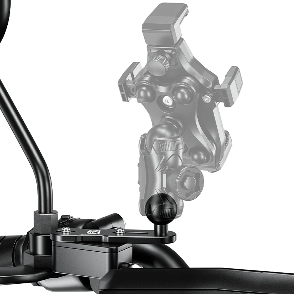 

Ball Head Adapter Aluminum Alloy Motorcycle Brake/Clutch Reservoir Cover 25mm Motorbike Mount Base for Sports Camera Smartphone