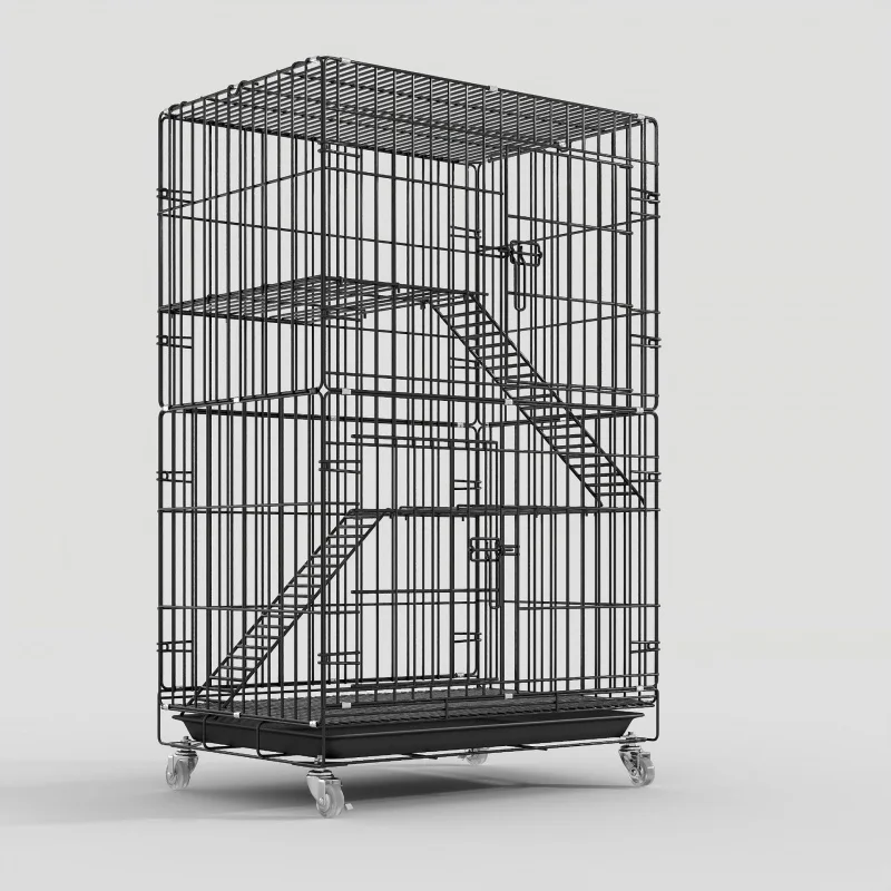 Cat Cage Movable Cat Nest with Toilet Cattery Cat Room Double Layer Three Layers and Four Layers Cat Villa