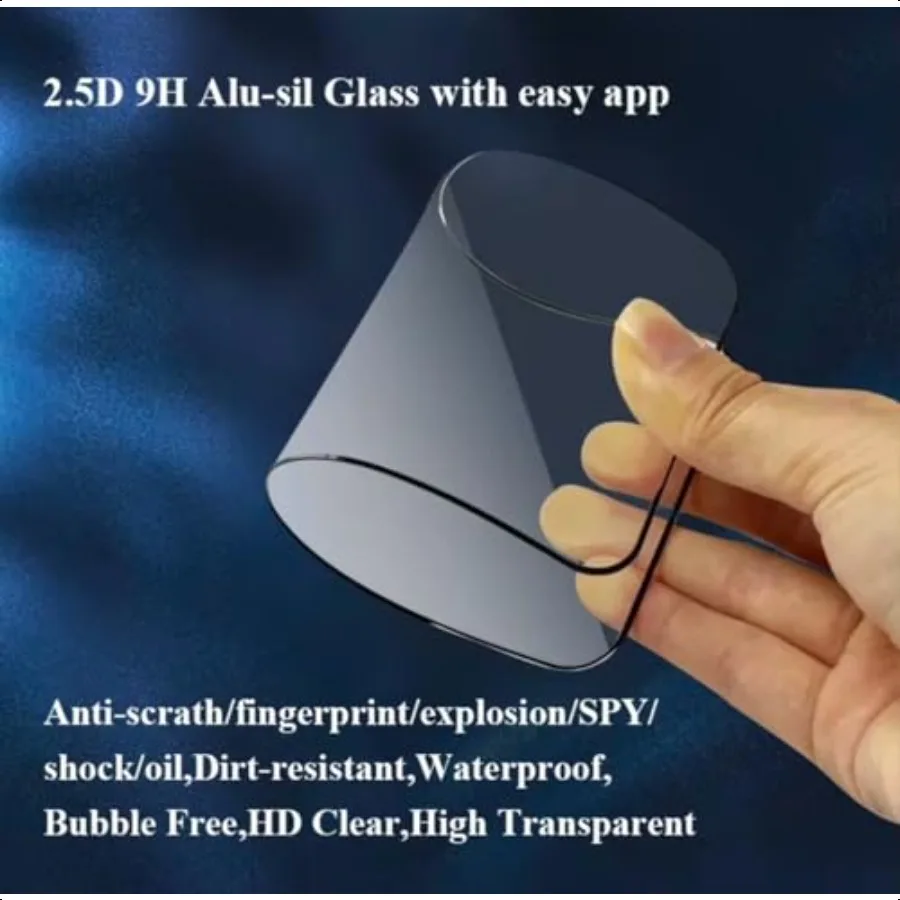 ماجيك ديفيل [عبوة من قطعتين] [4 عبوات] EZ FRAME 9H واقي شاشة من الزجاج المقوى عالي الدقة سهل التركيب لهاتف iPhone 16 Pro Smart