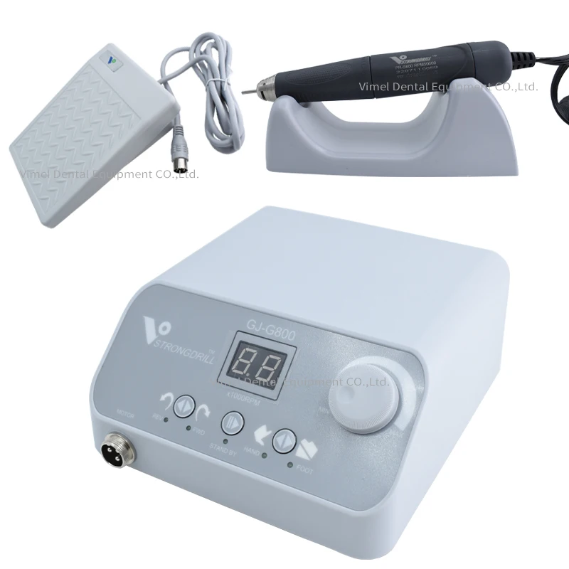 Dental Lab G800 Micromotor Polishing Unit High-Speed 50K RPM Handpiece for Precision Dental Work