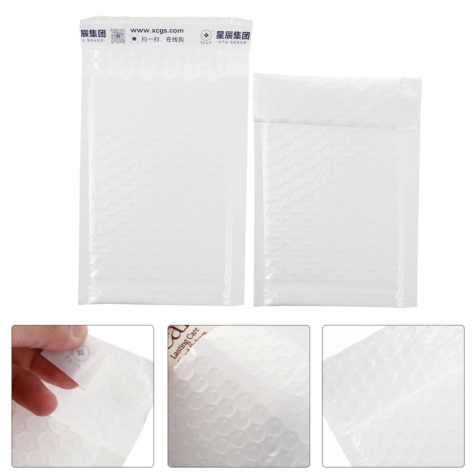 50 Pcs Waterproof Bubble Bag Lightweight Envelopes Package Mailing Packing New Material Cushioned Protective Mailers Self Seal