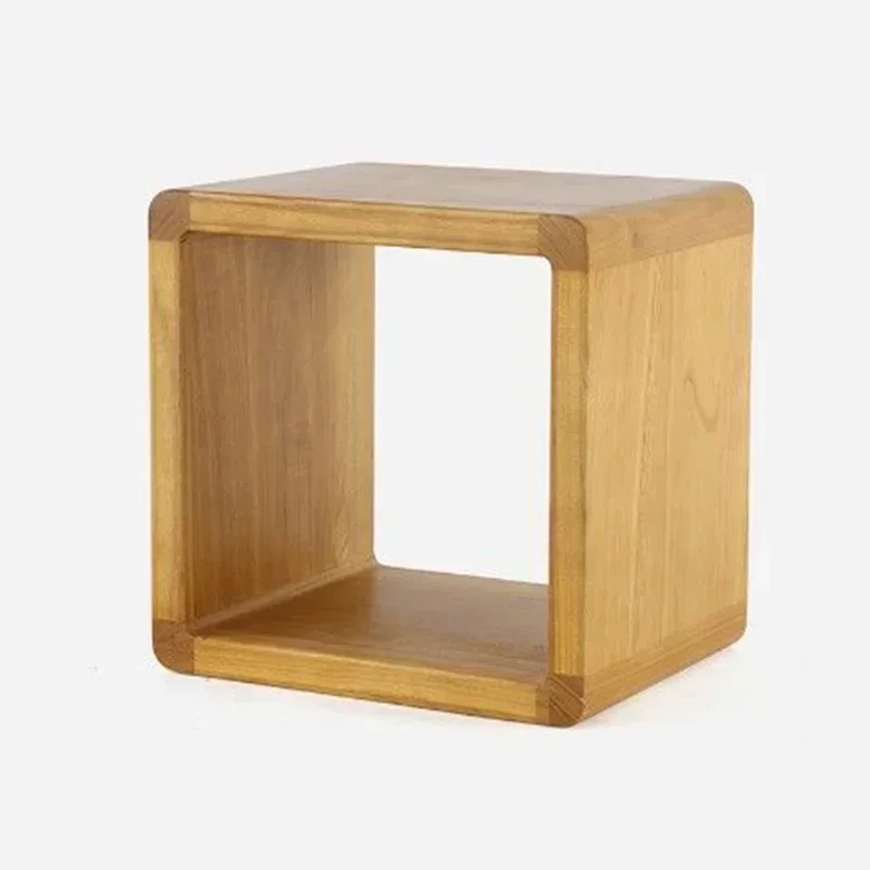 Meeting Wooden Stool Multifunction Living Room Storage Fashionable Wooden Stool Space Saving Home Furniture