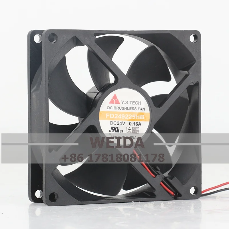 

Original Y.S.TECH FD249225HB DC24V 0.16A AC EC 9025 90X90X25MM 9CM Frequency Converter Ball Bearings 2-wire Cooling Fan
