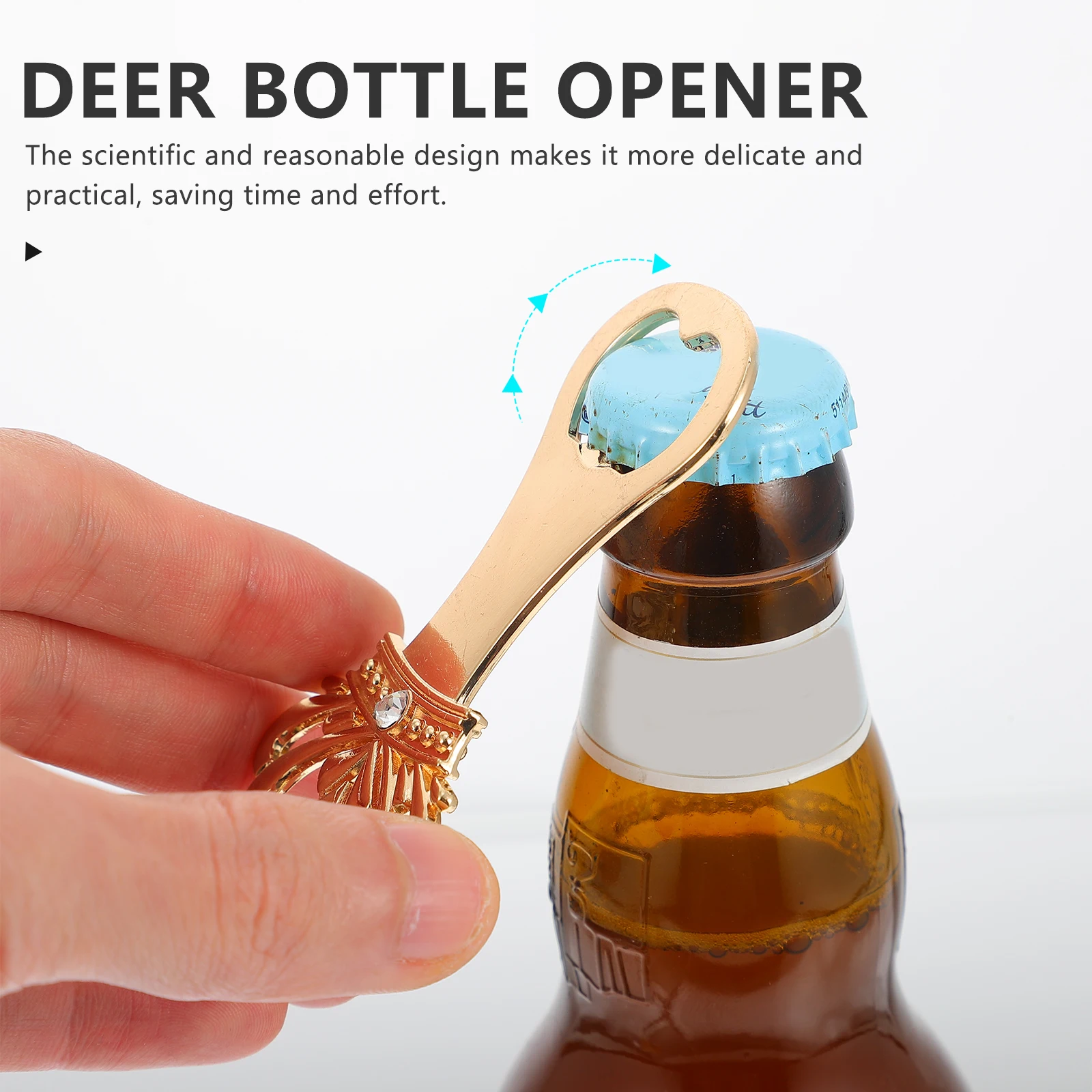 

12 Pcs Crown Bottle Opener Zinc Alloy Practical Design Round Shape Beer Opener Key Bar Parties Gifts Travel Enthusiasts Safe Use