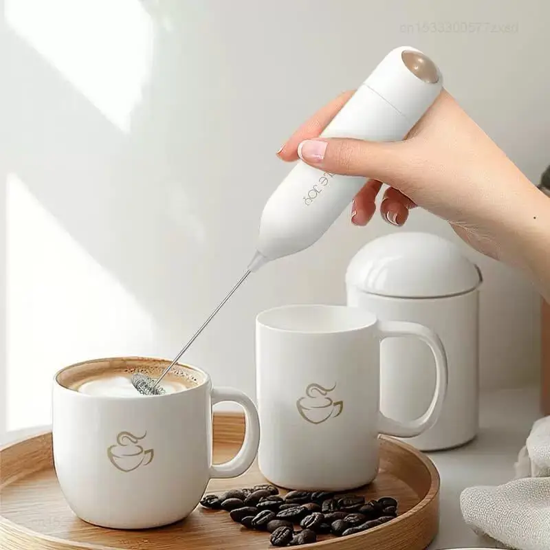Circle Joy Portable Mini Electric Milk Frother Foam Maker Handheld Home Kitchen Electric Coffee Mixer Multifunctional Food Mixer