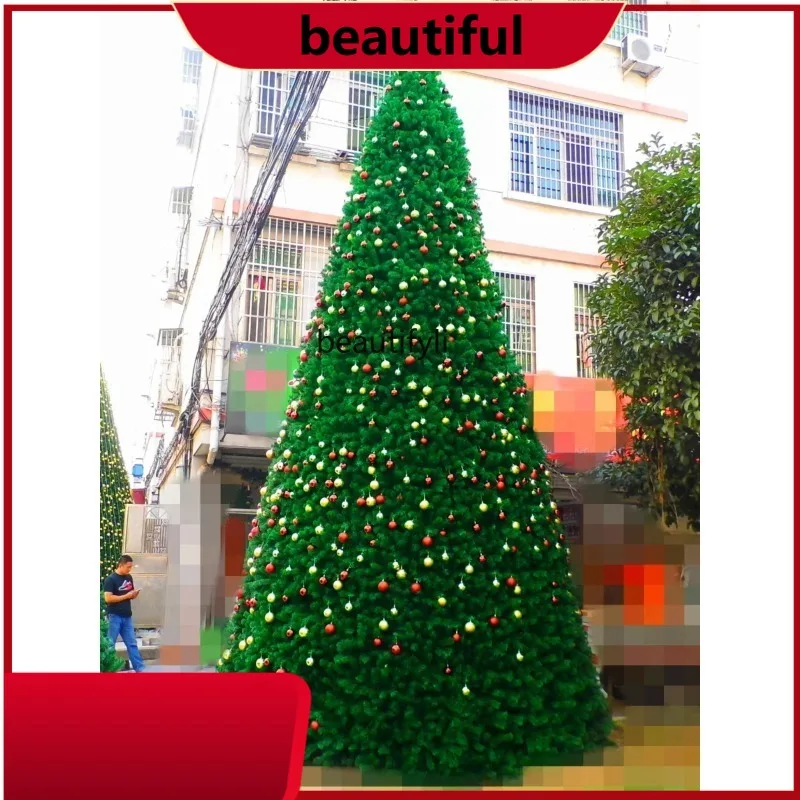 

Large Christmas tree 4 - 5 -6 - 7 M outdoor frame Christmas tree square layout HH