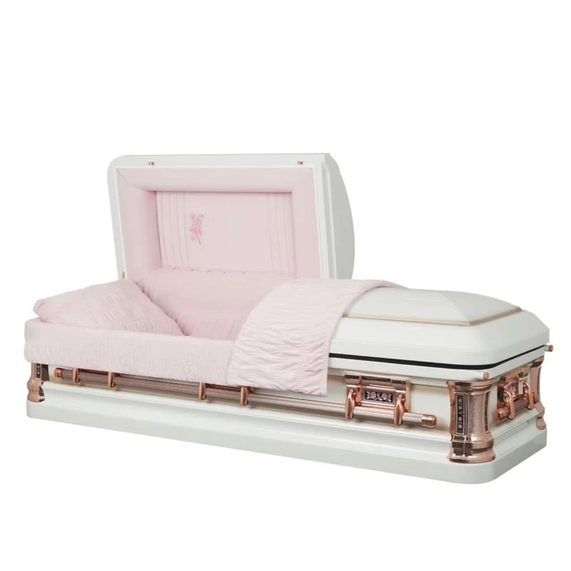 

Elegant design belongs to the coffin fog rose adult funeral No. 18 steel supplies