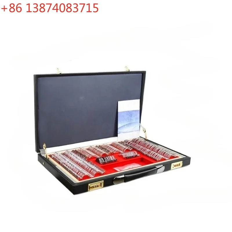 For Metal Ring Equipment 266 Optometry Box Lens Box, Insert Box Optometry Disc Leather Box 266 Inserts