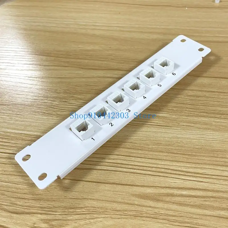 L4MD Wallmount /Rackmount 1U Ethernet Patch Panel Down Block لكابلات CAT6 #4