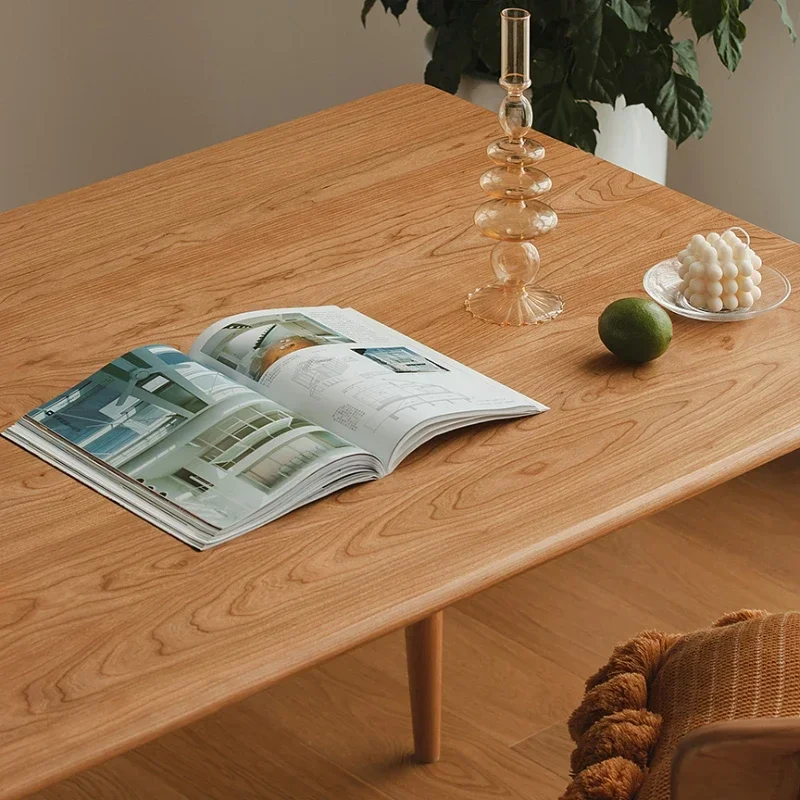 Tables à manger japonaises en bois, design de simplicité, Europe du Nord, Mesa Comedor, meubles de restaurant, QF50DT