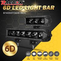 6D Lens led light bar 8'' 14 inch led bar offroad flood beam Driving fog lamp For Motorcycle Car Truck Boat ATV UTV UAZ 12V 24V