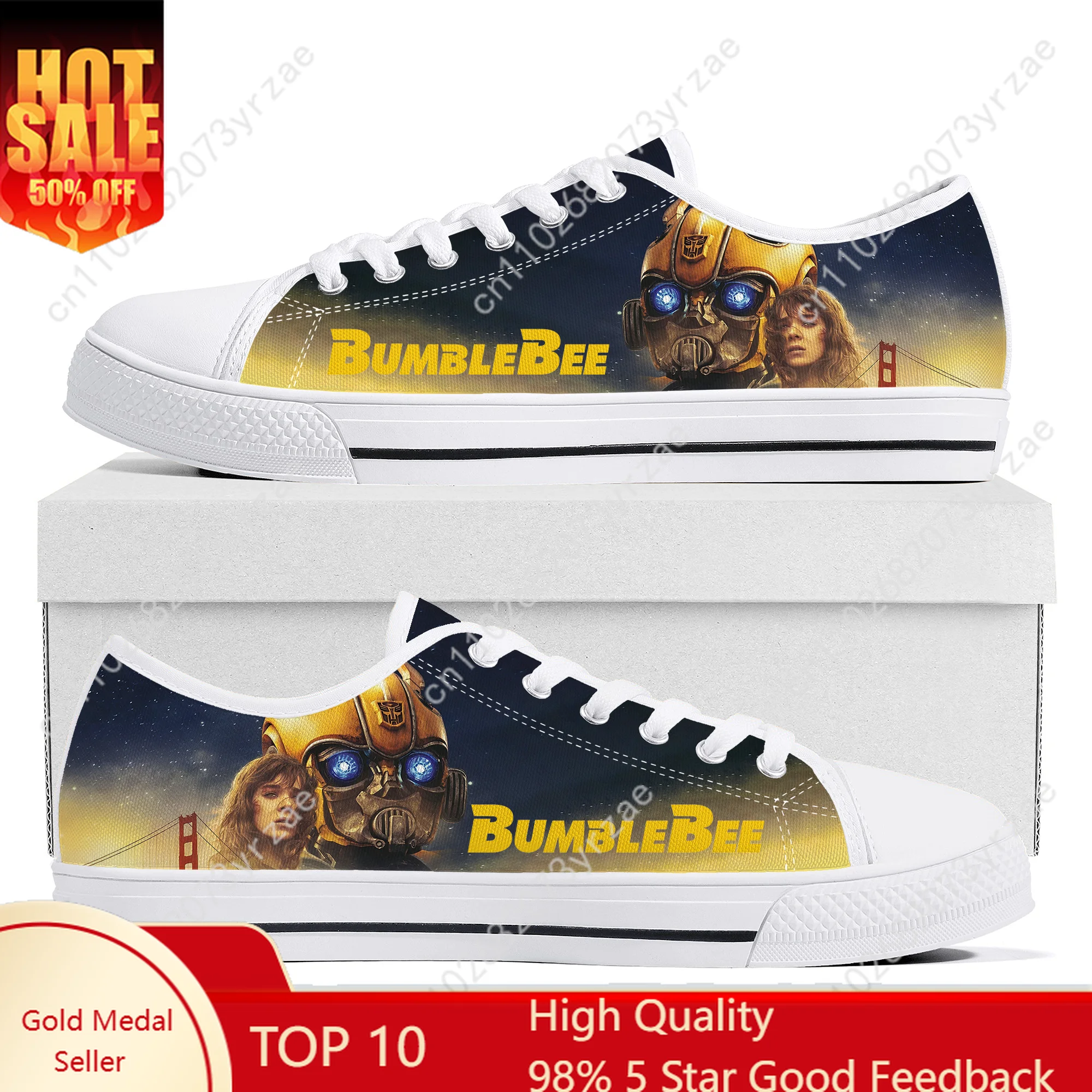 

Bumblebee Low Top Flats Sneakers Men Women Teenager Canvas Sneaker High Quality Fashion Casual Sports Shoes Custom Shoe