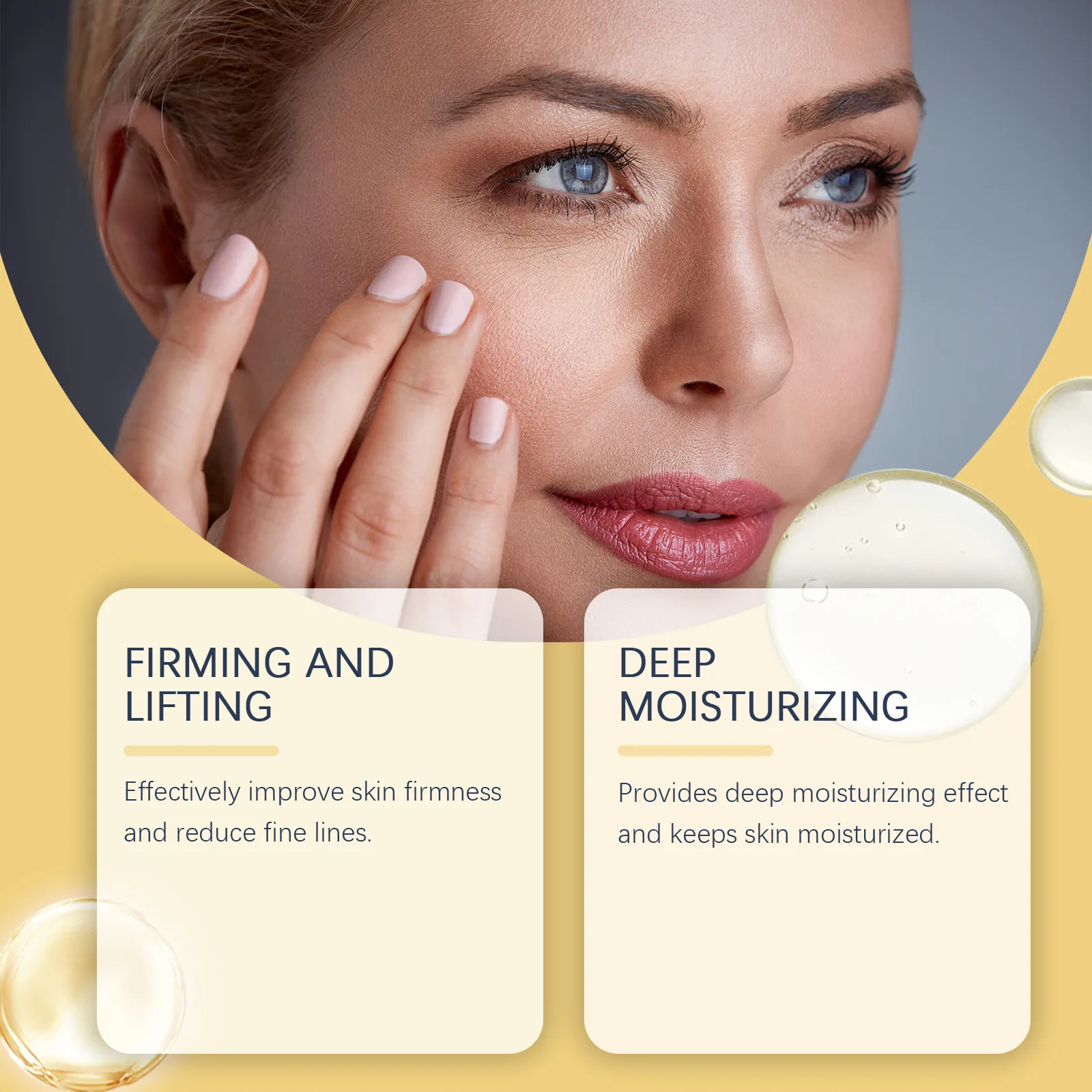 Reducing Wrinkle Retinol Serum Delaying Aging Removing Dark Spots Fading Fine Lines Lightening Tightening Smooth Facial Essence