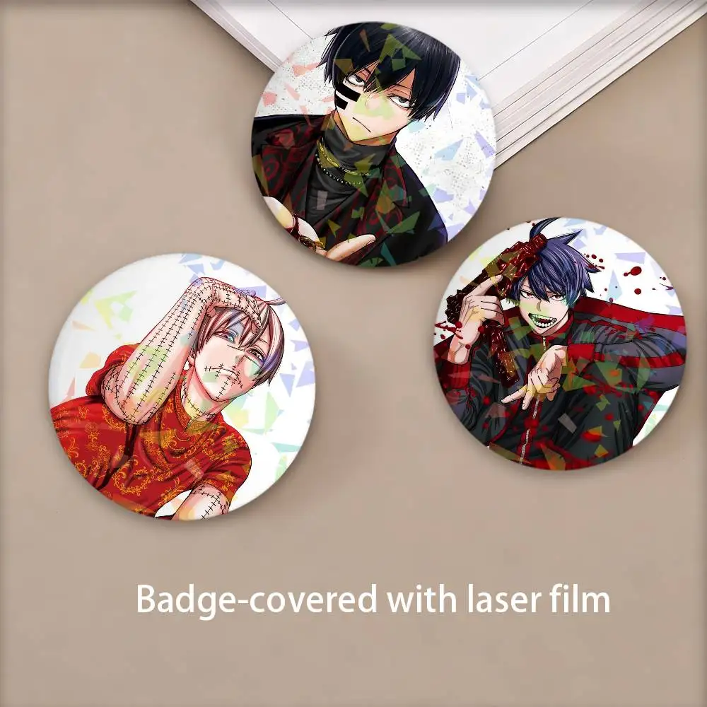 أنيمي T-تشديد A-ankis تأثيري حلي شارة عملية الليزر دبوس صفيح بروش أنيمي الدعامة هدية عيد الميلاد #3