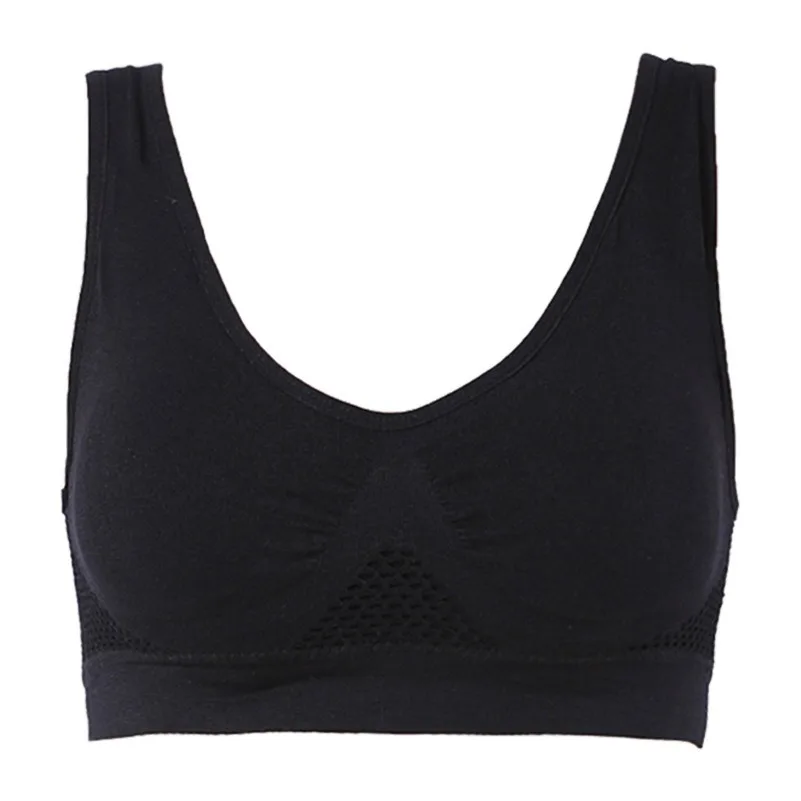 S-6XL For 40-150kg Plus Size Sports Bra For Women Hollowed Out Underwear without steel ring Ladies Vest Lingerie