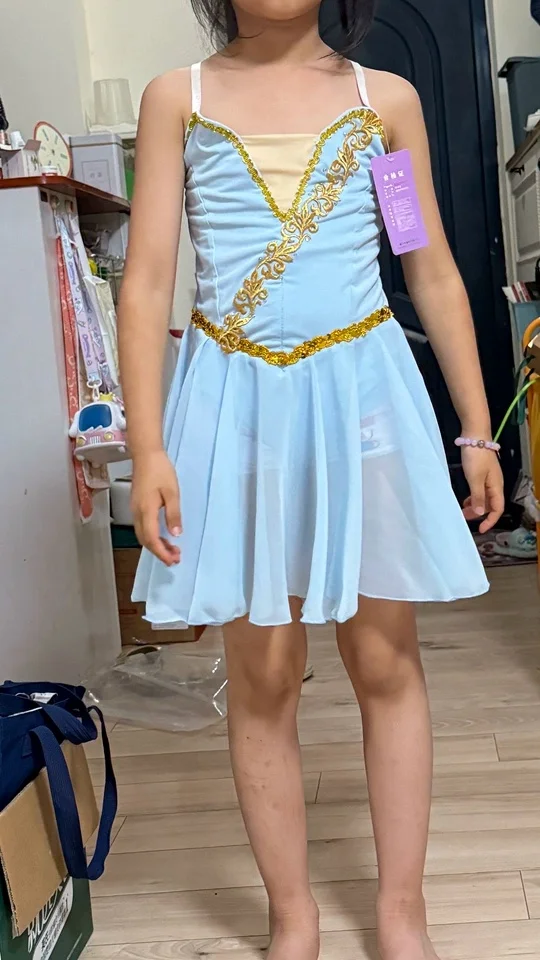バレエチュチュドレス子供のための女の子競技芸術スケートドレス社交ダンス服クラシックダンスモダンダンス衣装
