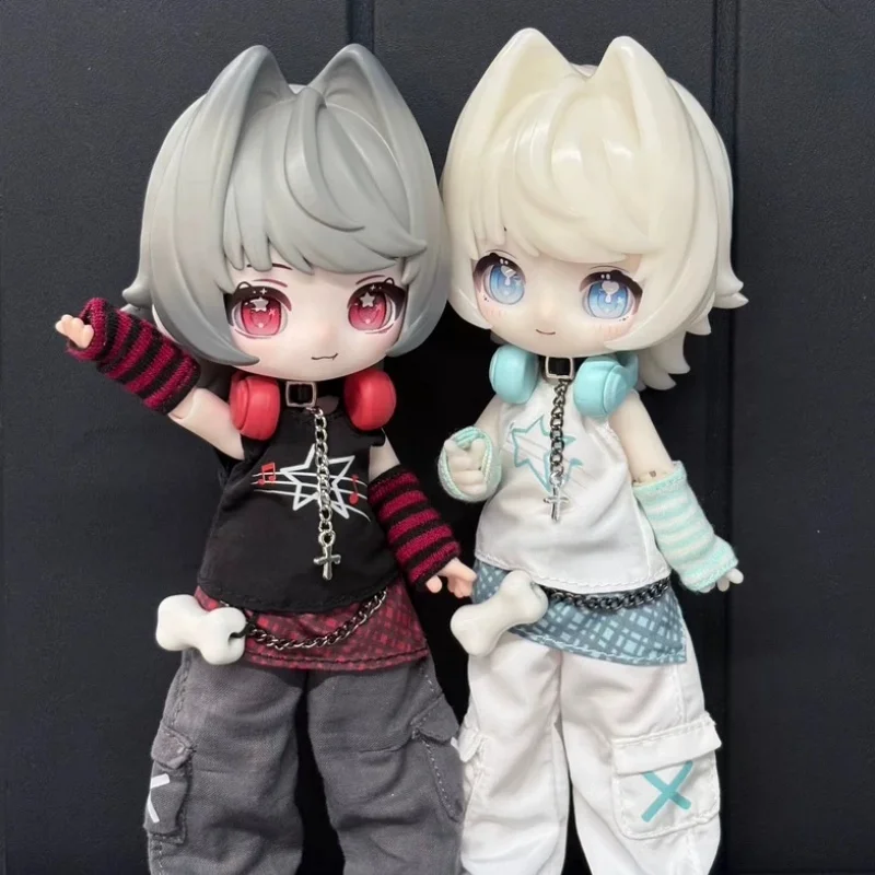 Xumengting Star Dream Sweetheart Club 6-Joint 12-Point Bjd Action Figure  Replace Accessories Doll Clothes Split Doll Head shoes