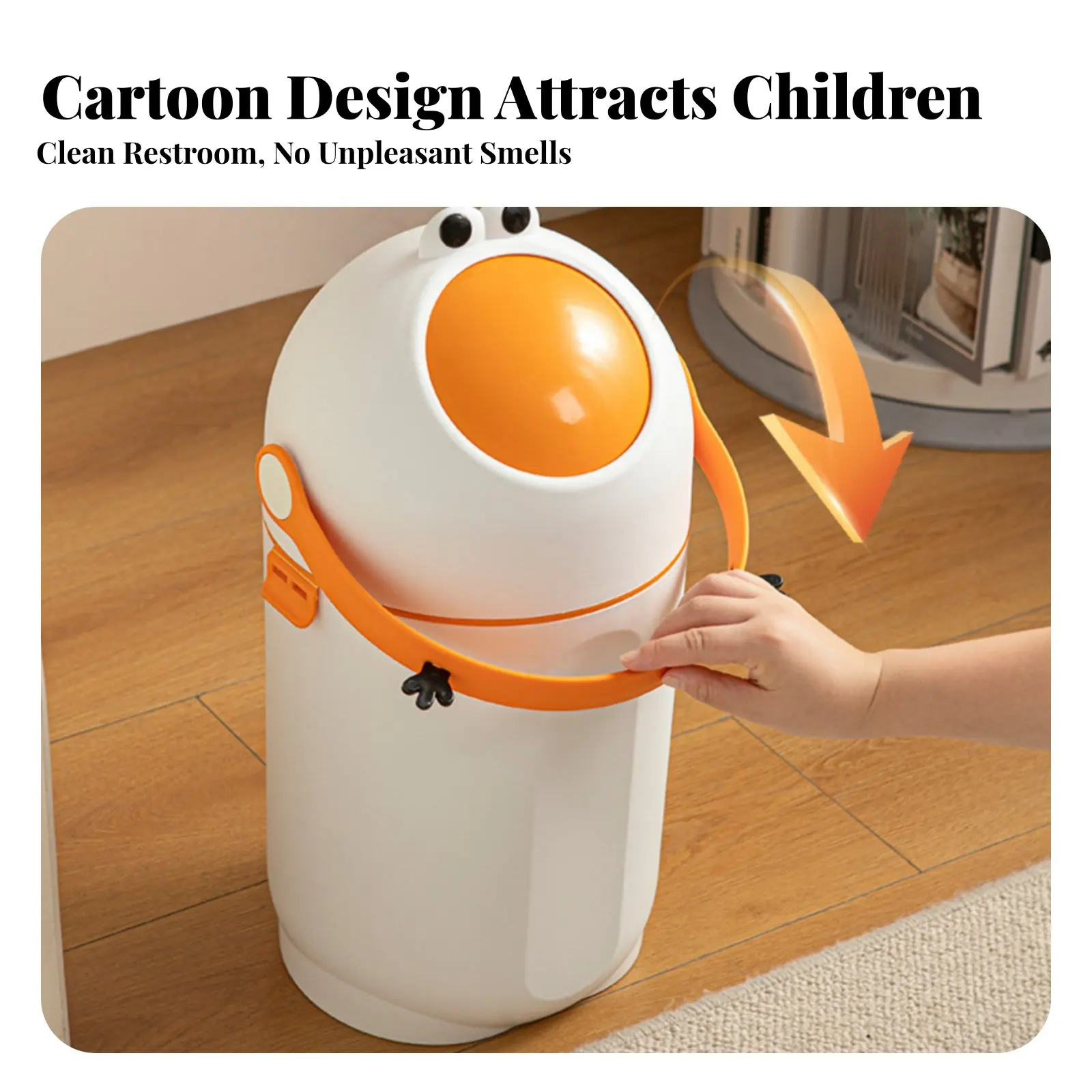 Round Diaper Disposal System Large Capacity Diaper Disposal System Nursery Item Silent Functioning Easy to Use for Infants