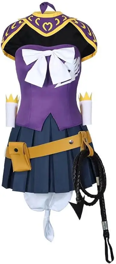 

Anime Lucy Heartfilia Cosplay Costume Women Purple Dress Customize