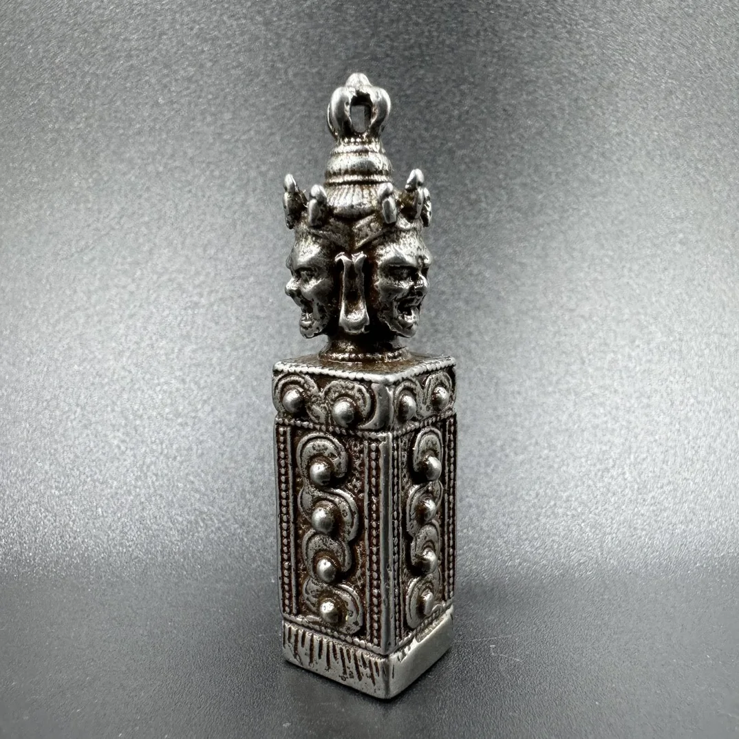 Three-Sided Black Tianyin Stamp Small Statue  Bags, Cars, Necklaces, Keychains, and Decorative Accents