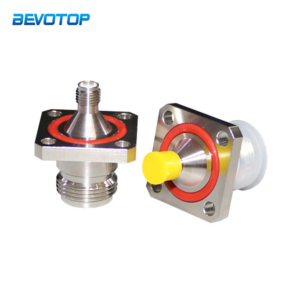 

2PCS/Lot N Female to SMA Female Adapter 4- Hole Square Flange Panel Mout RF Coaxial SMA to N Adapter Connectors