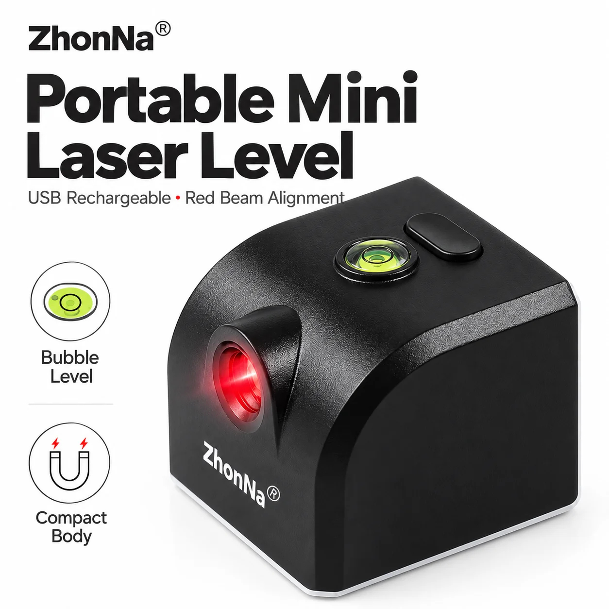 جهاز ليزر محمول صغير من زونا، - مراجعة Laser Level Rechargeable Usb وسعره