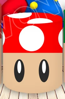 Fondo redondo de Super Mario Bros, fondo de cumpleaños de princesa melocotón, cubierta de cilindro de Mario Toad Luigi, accesorio de decoración de cumpleaños para niño
