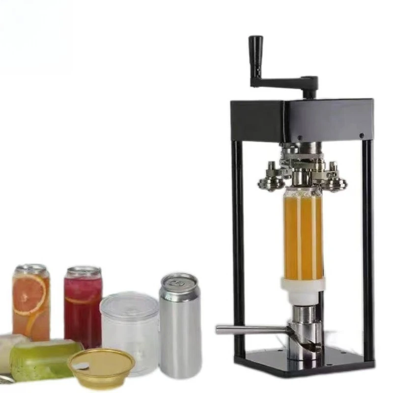 New design of semi-automatic soda beer and fruit juice manual can sealing machine for both household and commercial use