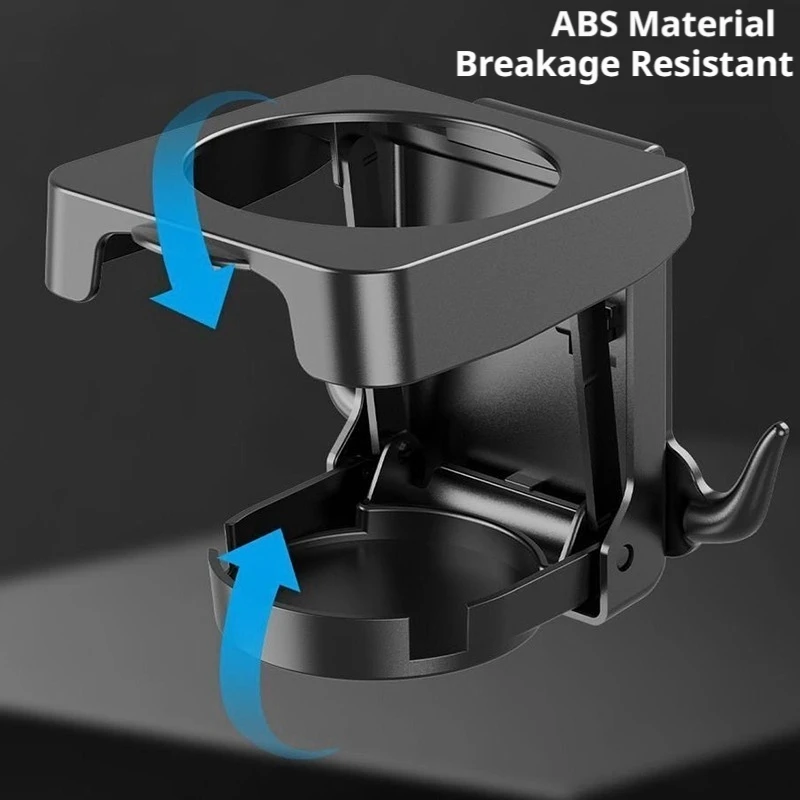 SEAMETAL Car Door Cup Holder Universal Back Clip Hooks Design Drink Rack Organizer Foldable Car Motorcycle Water Cup Holder - view 4
