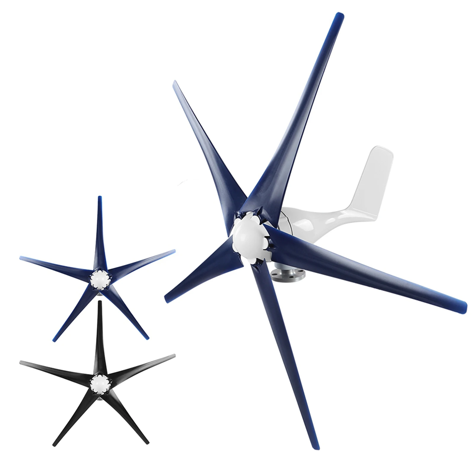 100W Wind Turbines Generator 5 Blades High Efficiency Power Supply for Boats Mobile Homes Wind Turbines 100W Wind Generator