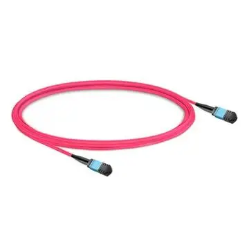 om4-mpo-upc光ファイバーパッチケーブル、12芯タイプb、マルチモード、メス-メス、lszh