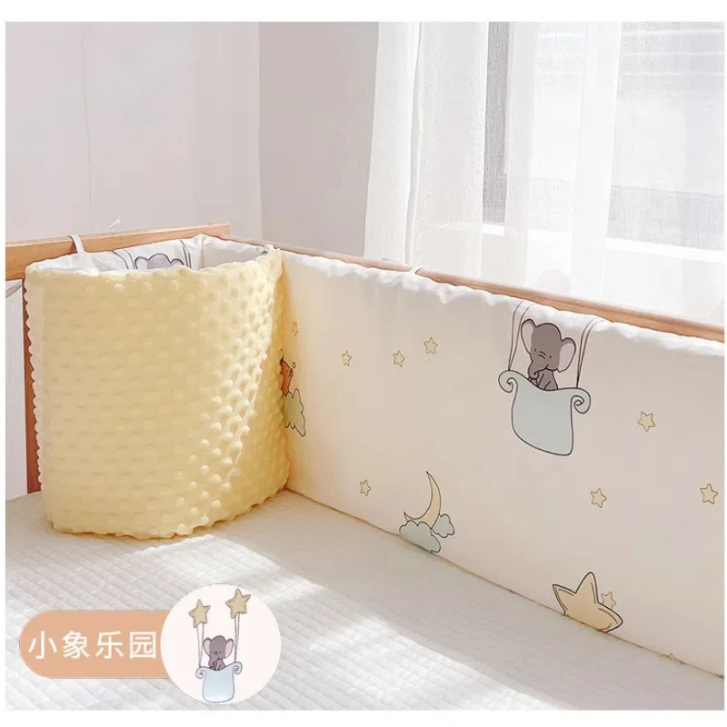 Child Bed Guardrail Fence One Piece Anti-collision Soft Bag Around the Bed Baby Blocking Cloth Detachable and Washable