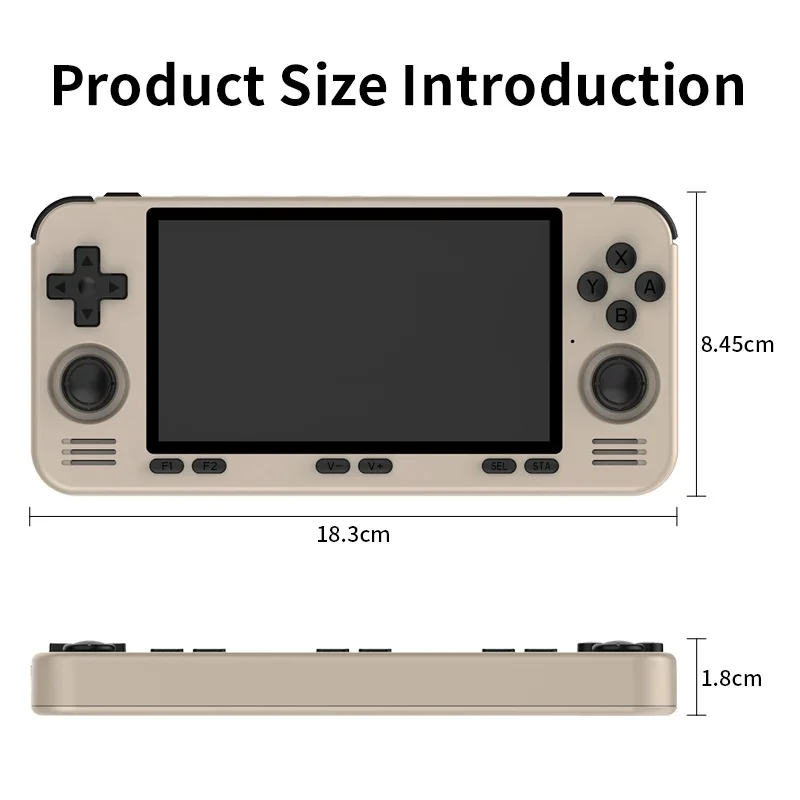 

POWKIDDY RGB10 MAX3 Pro Retro Pocket 854*480 5 Inch Ips Screen Amlogic A311D Open-Source Handheld Game Console Children's Gifts