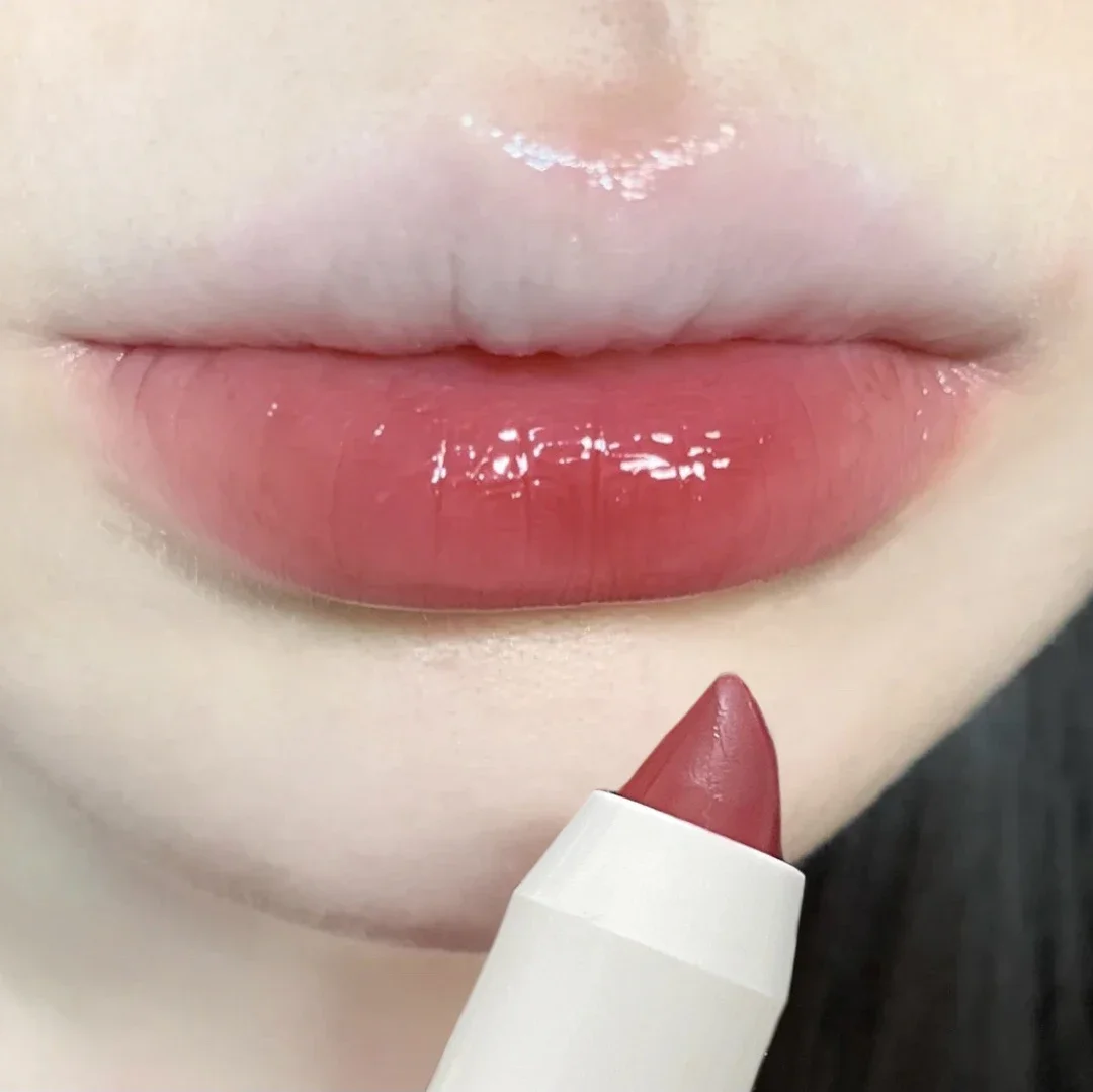 Mirror Crayon Lipstick Pencil Waterproof Transparent Jelly Sexy Red  Lipliner Pen Long-lasting Moisturizing Lips Makeup Cosmetic