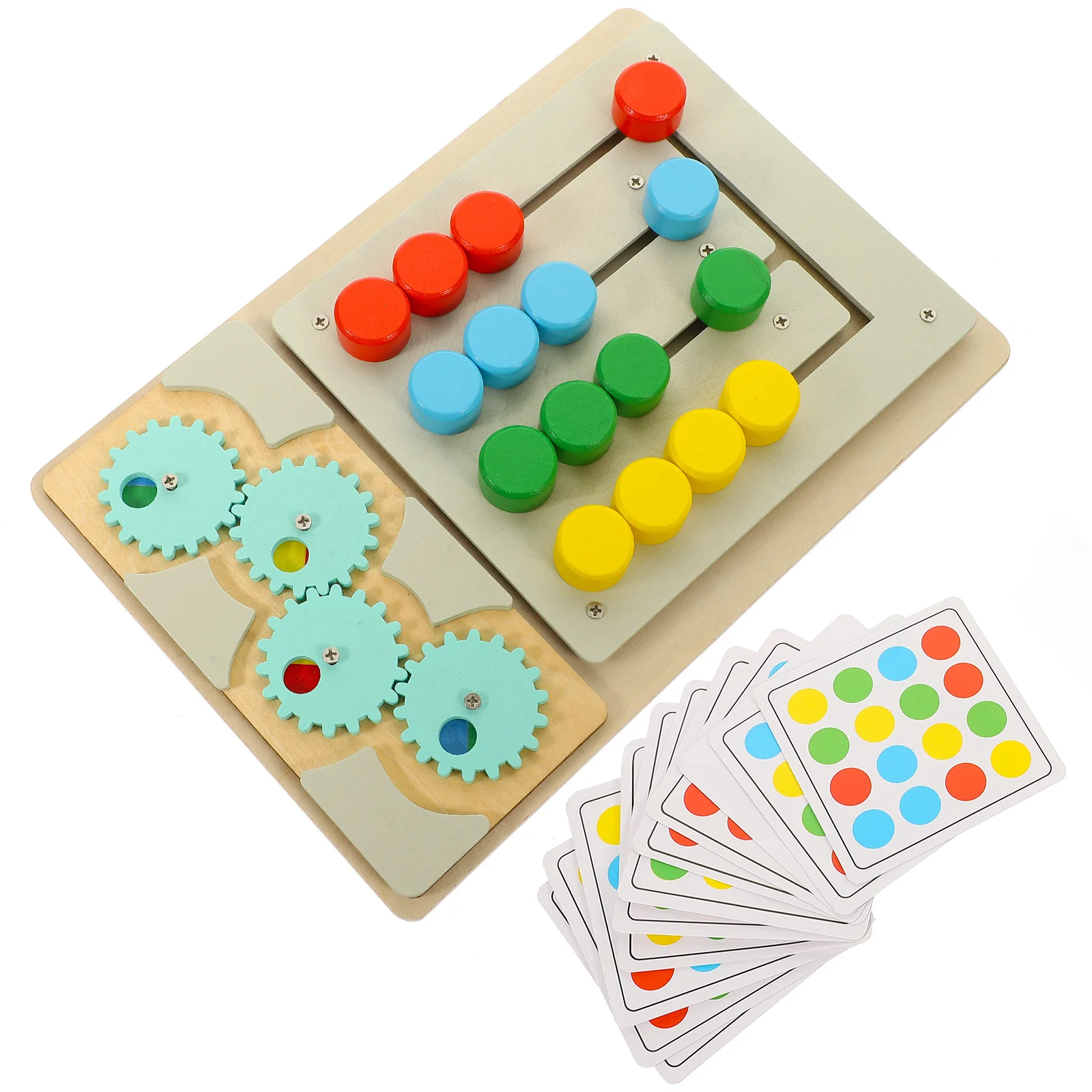 

1Set Wooden Color Matching Educational Sorting Board Game Early Development for Toddlers Kids