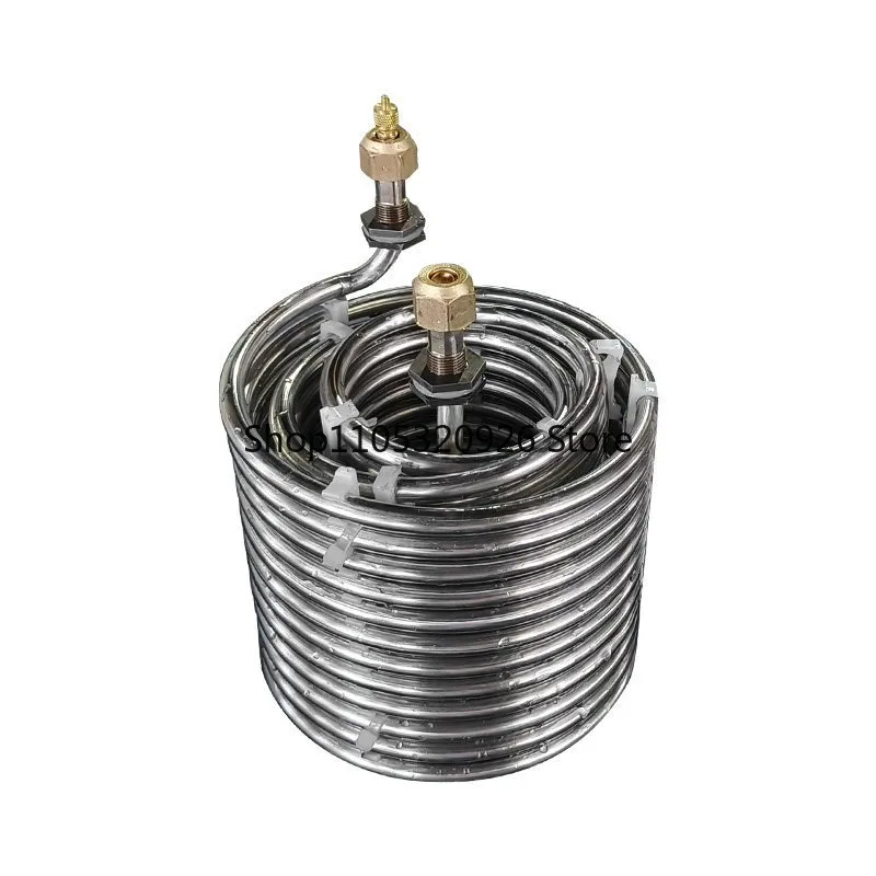 304 stainless steel coil evaporator heat exchanger circular mosquito coil type water water waste heat recovery