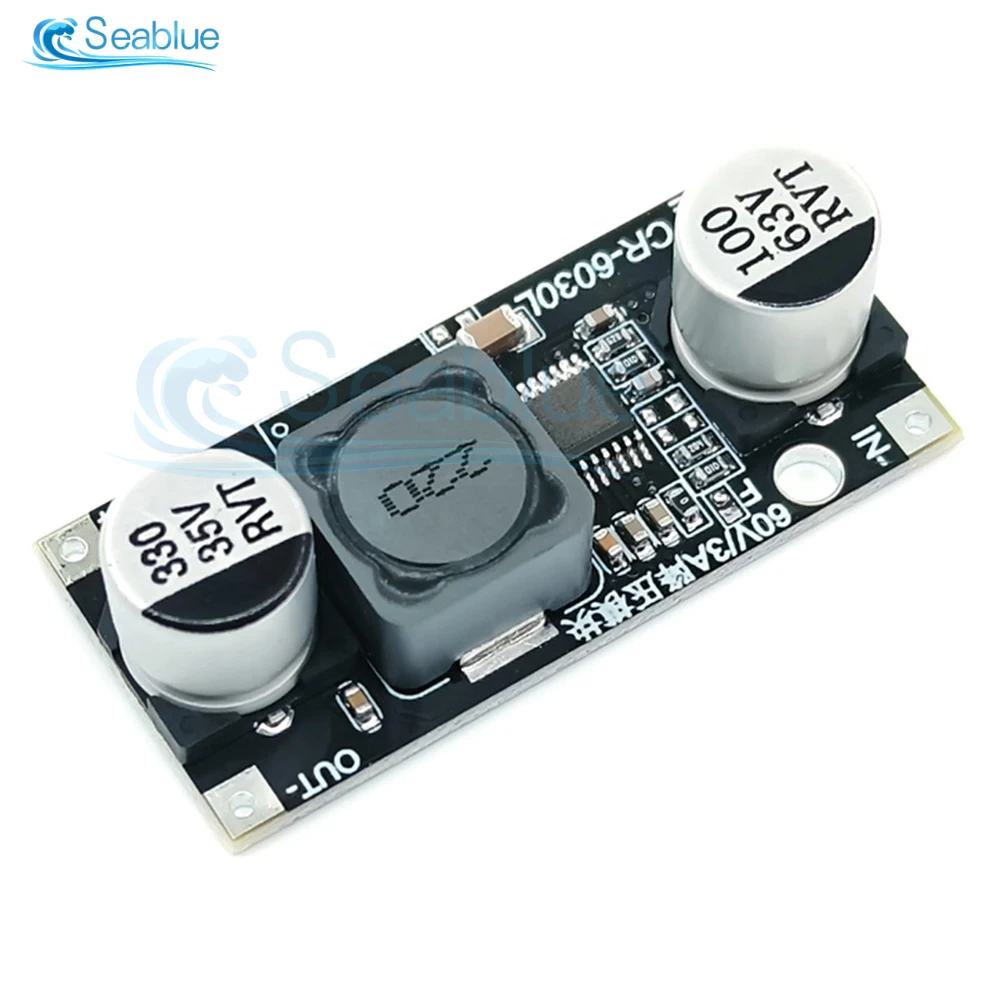 LM2596 60V 3A Step-down power module DC 12/24V to 3.3/5/12/24V 2-34V 3-32V Adjustable Buck Converter Module Voltage Regulators