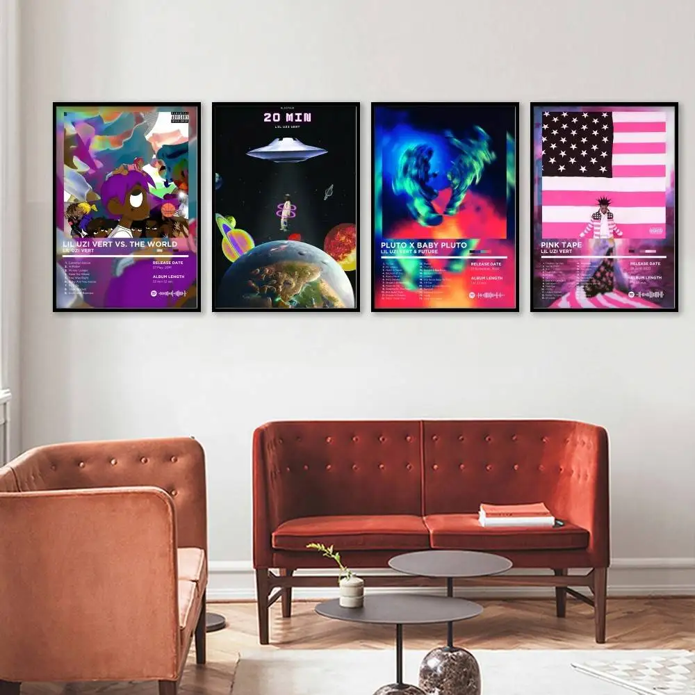 مغني الراب ليل عوزي فيرت ألبوم الموسيقى ملصق غرفة نوم ملصقات جدار غرفة المعيشة مدخل جدارية ديكور المنزل