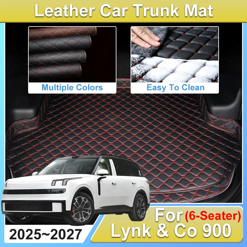 Car Boot Trunk Mat For Lynk Co 900 Accessories L946 2025 2026 Cargo Liner Leather Protection Storage Pad Carpet Cushion Body Kit