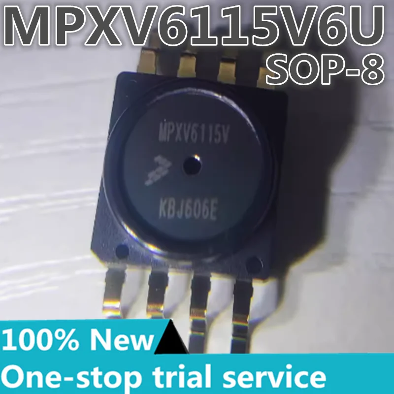 

2-50pcs %New original MPXV6115V6U SOP-8 Silkscreen MPXV6115V 16.68PSI (-115kPa) -58.02PSI (-400kPa) vacuum pressure sensor