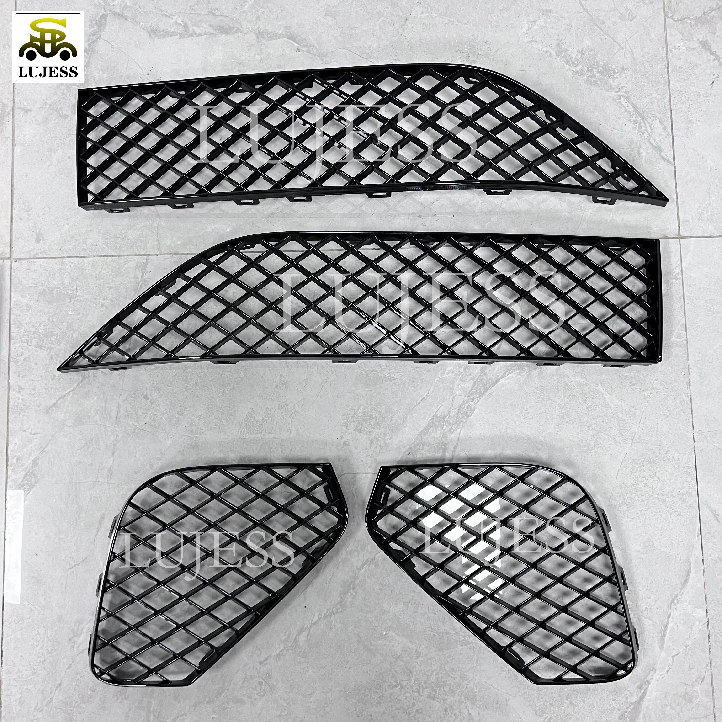 Auto Parts Black Front Bumper Grill Grille Mesh Lower Grills For Bentley Continental GT 2021 Upgrade 3SD807676 Bentley Mansory