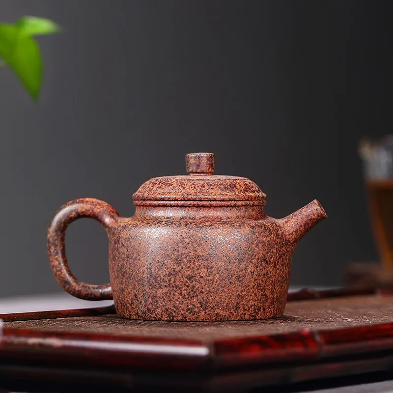 Inverted Xishi Yixing Purple Sand Teapot Teapot Wang Qinglong Pure Handmade Purple Sand Teapot Segment Mud Firewood Burning Dezh