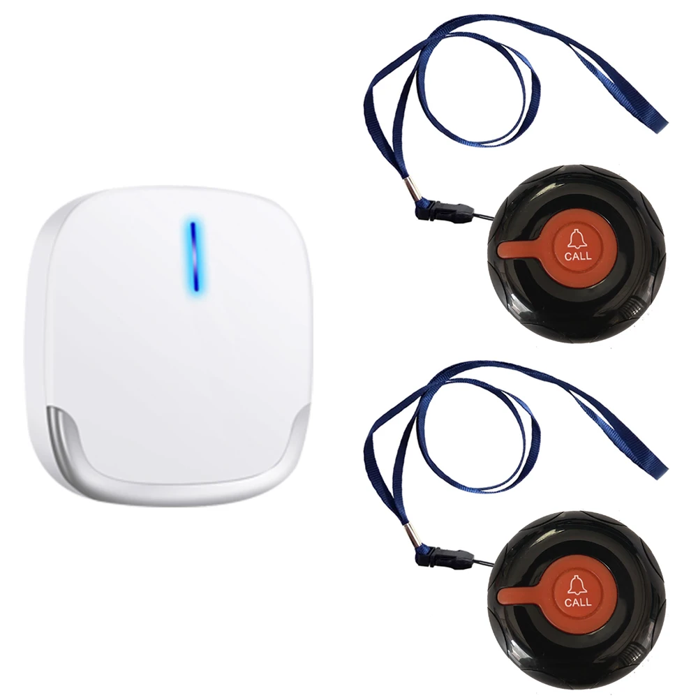JINGLE BELLS Caregiver Pager Wireless Nurse Call Alert System Receiver Calling Button For Disabled Nursing Home Elderly Hospital