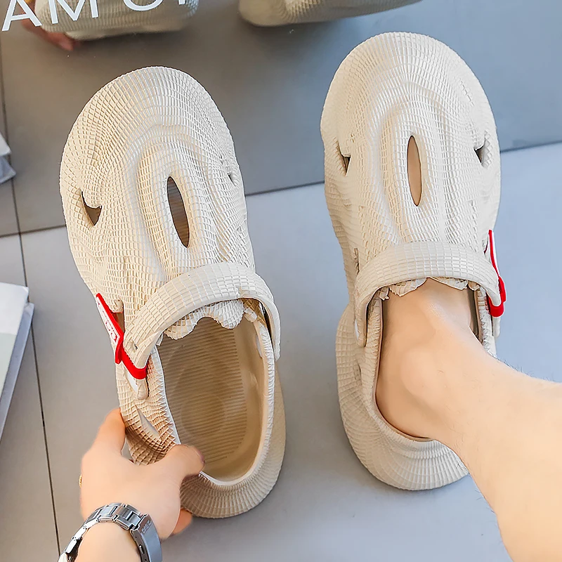 Baotou Hausschuhe für Damen und Herren Neue Sommer Outdoor-Sandalen und -Hausschuhe Rutschfest Geruchshemmend Sport Strand Dual-Use – Detail 7