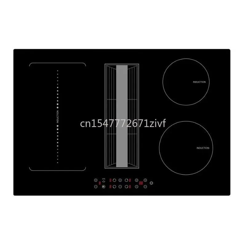 

Outdoor Voice Control Six Stove Induction Hob With Extractor Hood