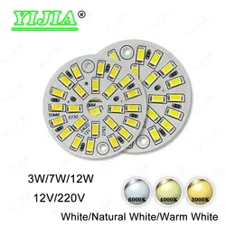 10pcs High Bright 3W 7W 12W LED Light Board Warm White 12V AC220V No Need Drive SMD 2835 5730 Chips For DIY Downlight Spotlight