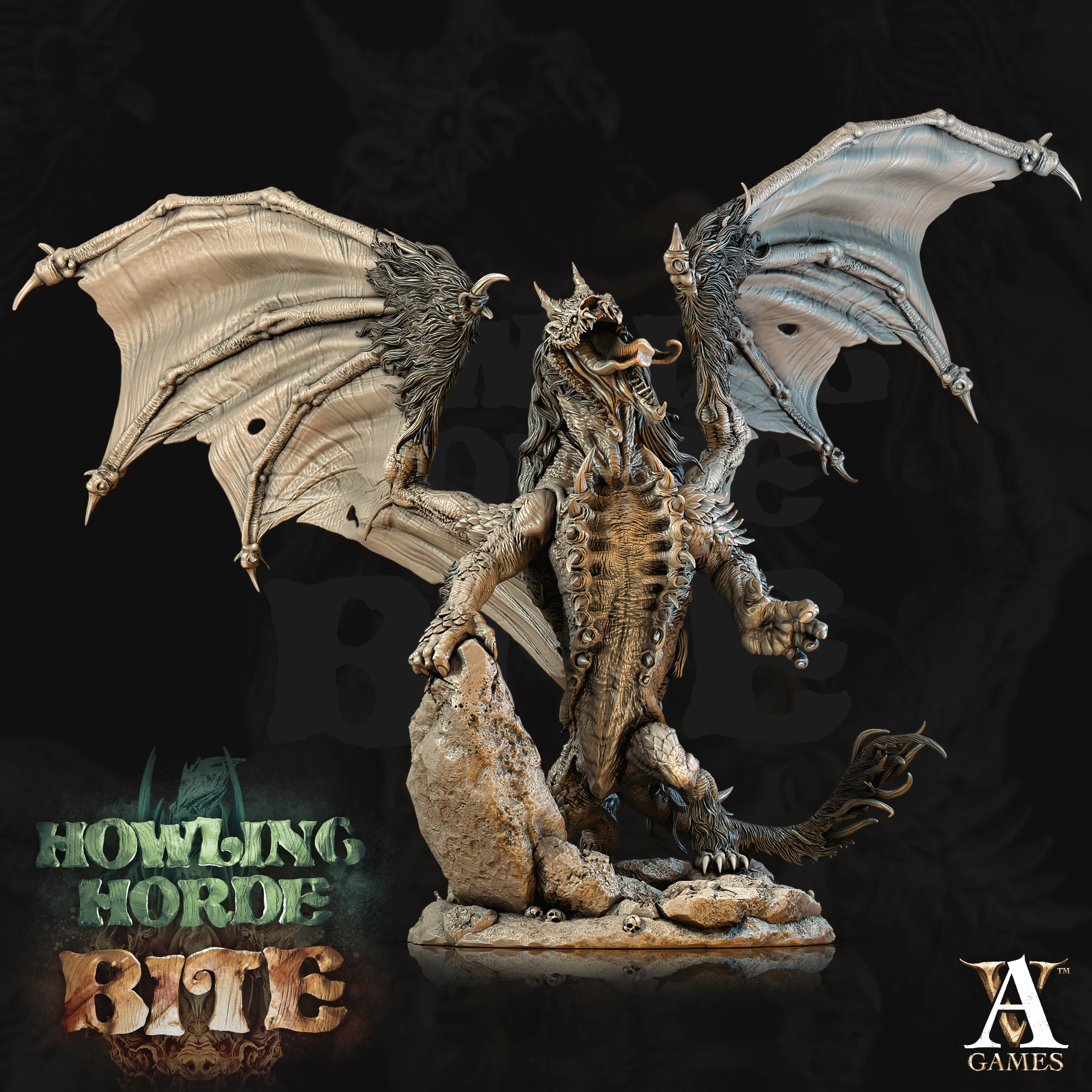 

Dnd Miniatures Figures 3d Printing [Big Villain] Howling Tribe Dogs And Beasts DND Board Game Miniature Brutal Jackal