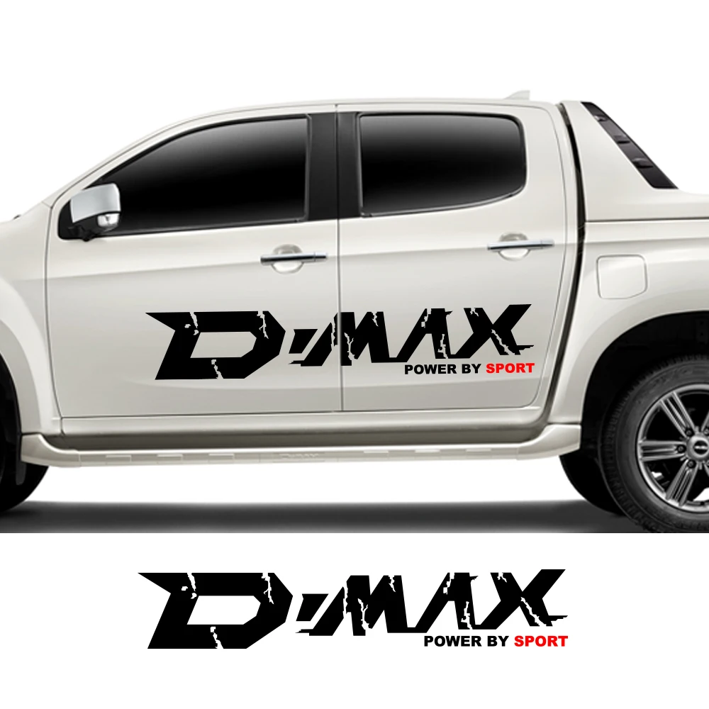 

Наклейки для пикапа для Isuzu Dmax D Max, боковая дверь автомобиля, индивидуальные виниловые наклейки «сделай сам», графический декор для грузовика, крышка, аксессуары для автотюнинга
